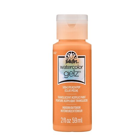 Folkart Watercolor Gelz Peach Pop 2 fl oz (50943) (DISCONTINUED)