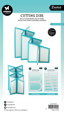 Studio Light Accordion Card Essentials Cutting Dies (SL-ES-CD537) (OUTLET)