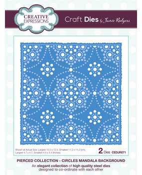 Creative Expressions Jamie Rodgers Craft Die Pierced Collection Circles Mandala Background (CEDJR071) (OUTLET)