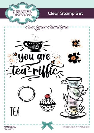 Creative Expressions Designer Boutique Clear Stamp A6 Tea-riffic (UMSDB159) (OUTLET) Creative Expressions Designer Boutique Clear Stamp A6 Tea-riffic (UMSDB159) (OUTLET)
