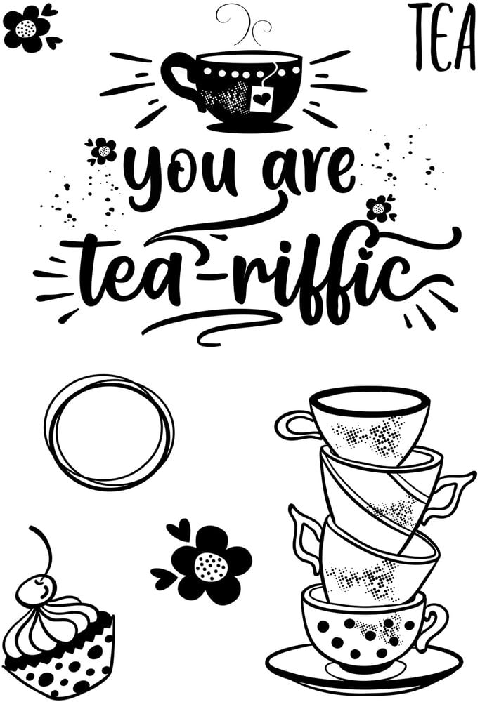 Creative Expressions Designer Boutique Clear Stamp A6 Tea-riffic (UMSDB159) (OUTLET) Creative Expressions Designer Boutique Clear Stamp A6 Tea-riffic (UMSDB159) (OUTLET)