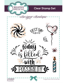 Creative Expressions Designer Boutique Clear Stamp A6 Possibilty (UMSDB157) (OUTLET)