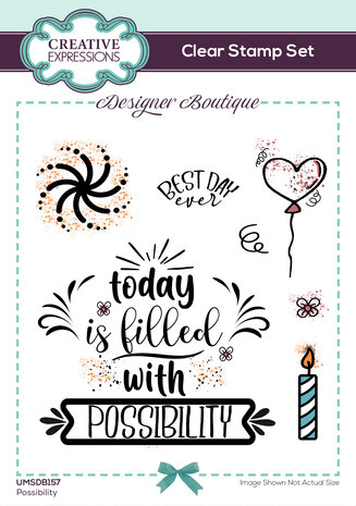Creative Expressions Designer Boutique Clear Stamp A6 Possibilty (UMSDB157) (OUTLET)