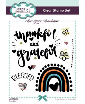 Creative Expressions Designer Boutique Clear Stamp A6 Thankful (UMSDB156) (OUTLET)
