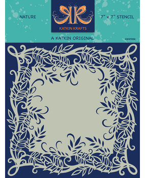 Katkin Krafts Nature 7x7 Inch Stencil (KKST004) (OUTLET)