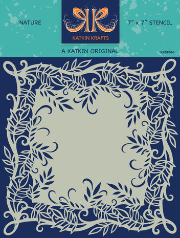 Katkin Krafts Nature 7x7 Inch Stencil (KKST004) (OUTLET)