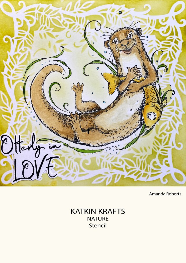 Katkin Krafts Nature 7x7 Inch Stencil (KKST004) (OUTLET)