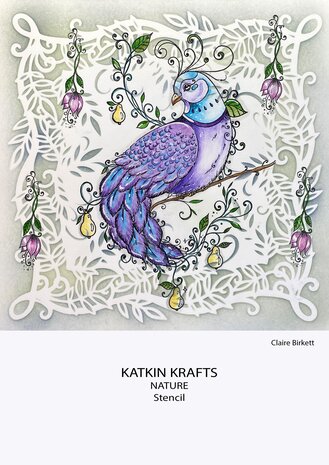 Katkin Krafts Nature 7x7 Inch Stencil (KKST004) (OUTLET)