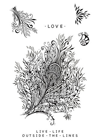 Katkin Krafts Plume A5 Clear Stamp Set (KK0018) (OUTLET) Katkin Krafts Plume A5 Clear Stamp Set (KK0018) (OUTLET)