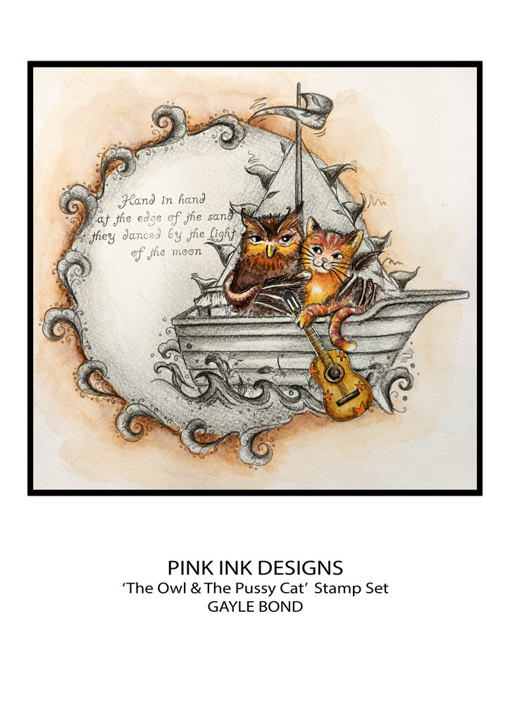 Pink Ink Designs The Owl & The Pussycat A5 Clear Stamps (PI221) (OUTLET) Pink Ink Designs The Owl & The Pussycat A5 Clear Stamps (PI221) (OUTLET)