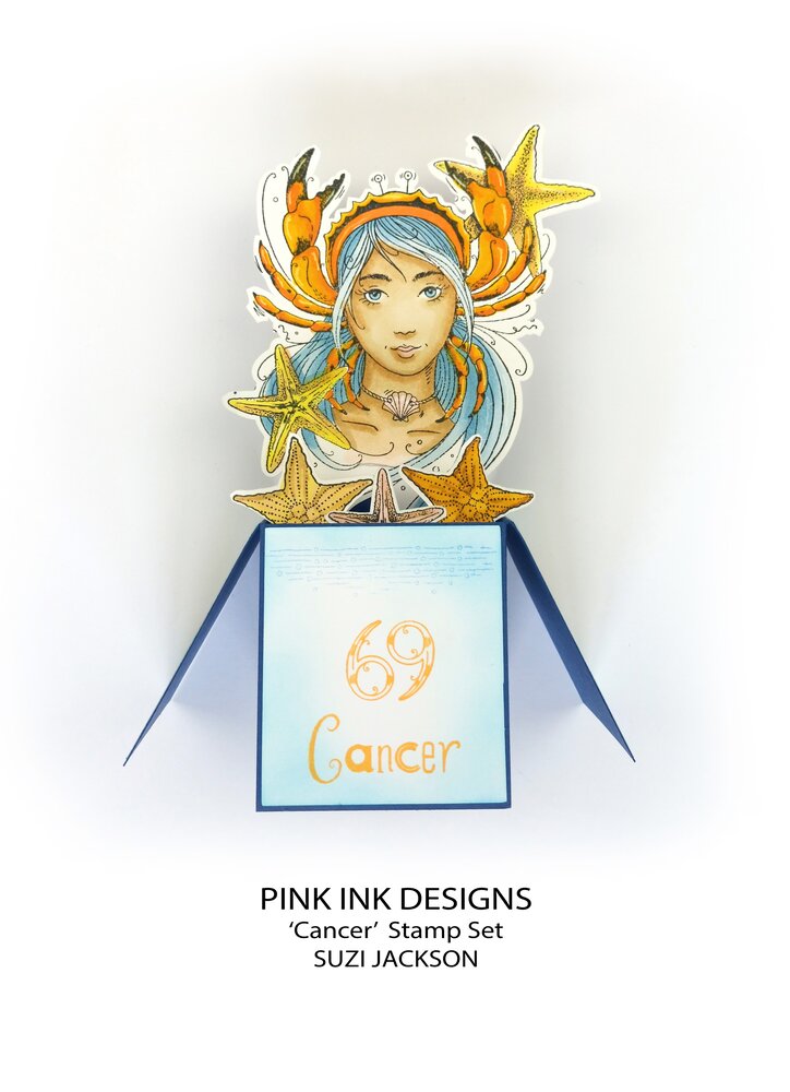 Pink Ink Designs Cancer "The Psychic" A5 Clear Stamps (PI220) (OUTLET) Pink Ink Designs Cancer "The Psychic" A5 Clear Stamps (PI220) (OUTLET)