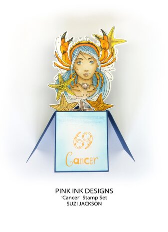 Pink Ink Designs Cancer "The Psychic" A5 Clear Stamps (PI220) (OUTLET) Pink Ink Designs Cancer "The Psychic" A5 Clear Stamps (PI220) (OUTLET)