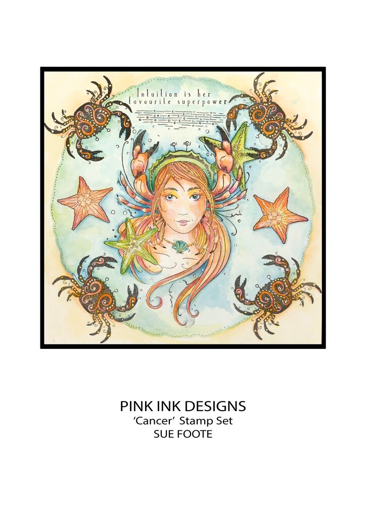 Pink Ink Designs Cancer "The Psychic" A5 Clear Stamps (PI220) (OUTLET) Pink Ink Designs Cancer "The Psychic" A5 Clear Stamps (PI220) (OUTLET)