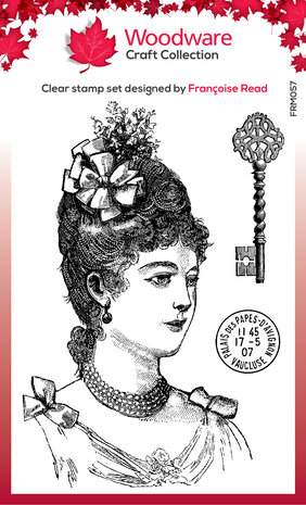 Woodware Vintage Lady Clear Stamps (FRM057) (OUTLET) Woodware Vintage Lady Clear Stamps (FRM057) (OUTLET)
