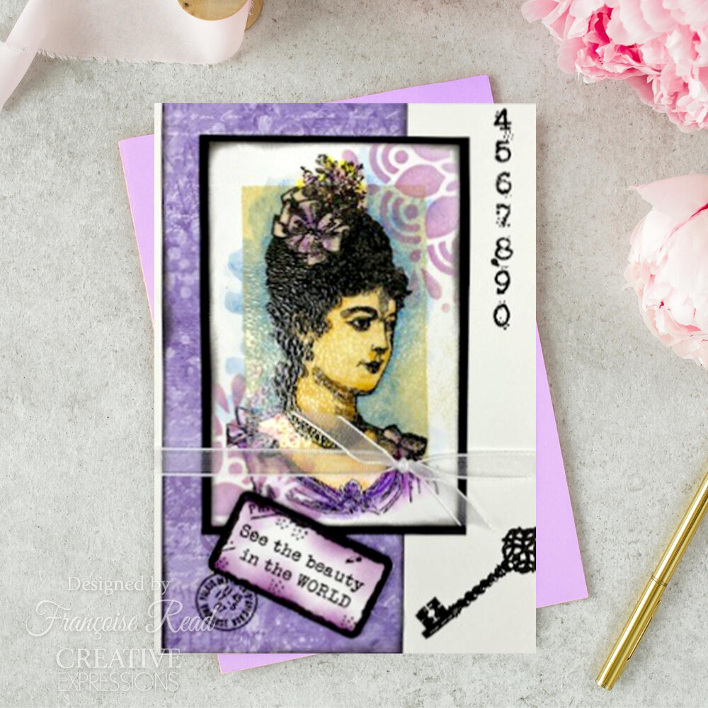 Woodware Vintage Lady Clear Stamps (FRM057) (OUTLET) Woodware Vintage Lady Clear Stamps (FRM057) (OUTLET)