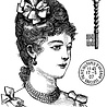 Woodware Vintage Lady Clear Stamps (FRM057) (OUTLET) Woodware Vintage Lady Clear Stamps (FRM057) (OUTLET)