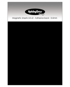 HobbyGros Storage Magnetic Sheets A4 Adhesive Back 0.5mm (2pcs) (SS109)