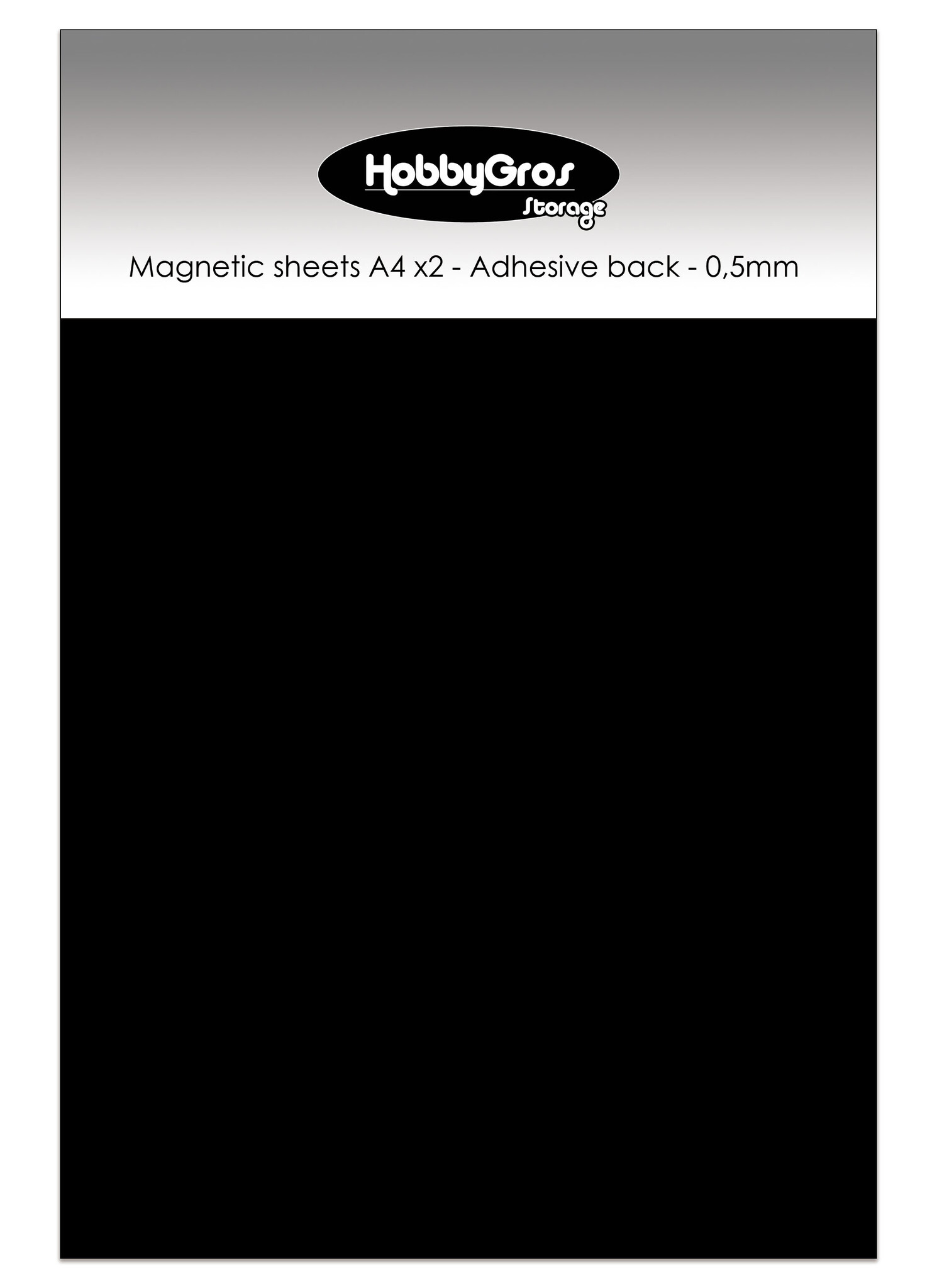 Magnetic Sheets A4 Adhesive Back 0 5mm 2pcs SS109 Craftlines B V 