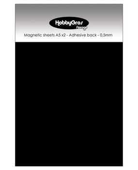 HobbyGros Storage Magnetic Sheets A5 Adhesive Back 0.5mm (2pcs) (SS108)