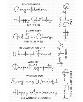 My Favorite Things Everything Wonderful Clear Stamps (CS-794) (OUTLET)