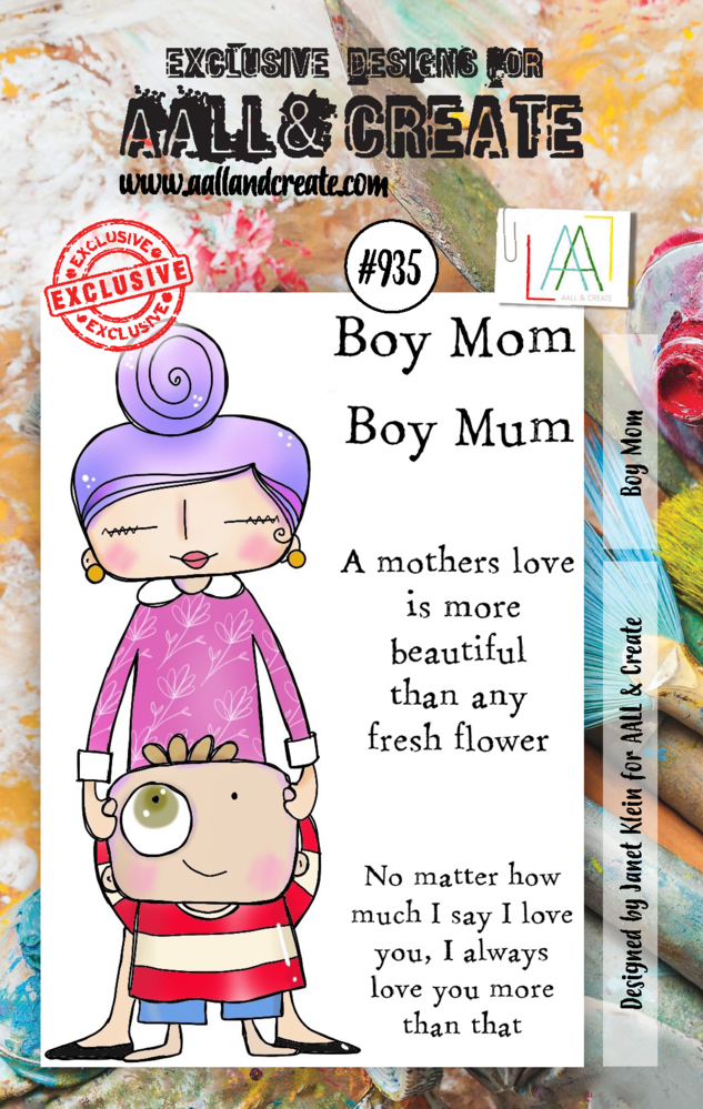 Aall and Create Stamp Set A7 Boy Mom (AALL-TP-935) (DISCONTINUED) Aall and Create Stamp Set A7 Boy Mom (AALL-TP-935) (DISCONTINUED)