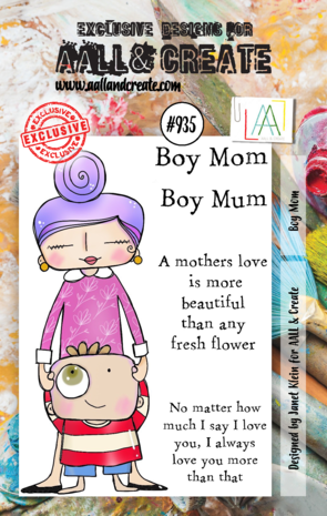 Aall and Create Stamp Set A7 Boy Mom (AALL-TP-935) (DISCONTINUED) Aall and Create Stamp Set A7 Boy Mom (AALL-TP-935) (DISCONTINUED)
