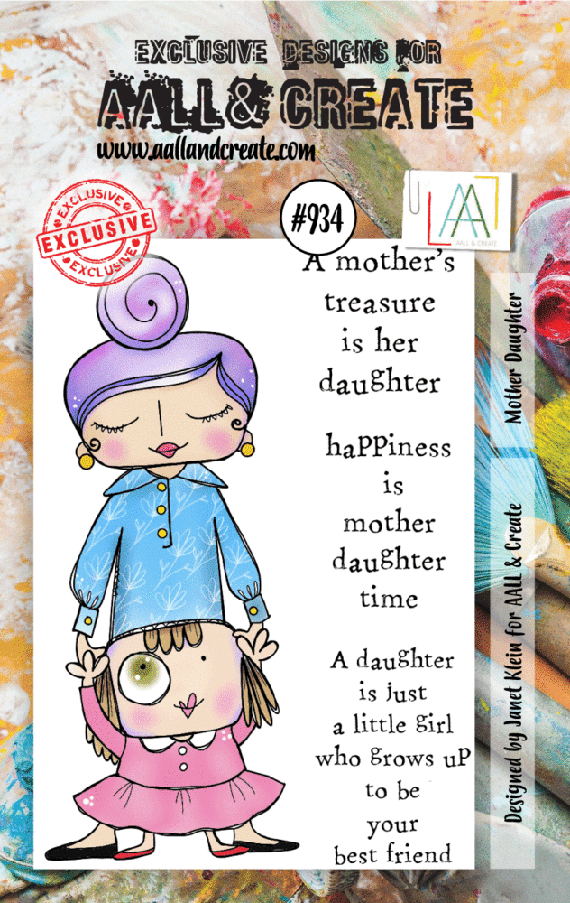 Aall and Create Stamp Set A7 Mother Daughter (AALL-TP-934) (DISCONTINUED) Aall and Create Stamp Set A7 Mother Daughter (AALL-TP-934) (DISCONTINUED)