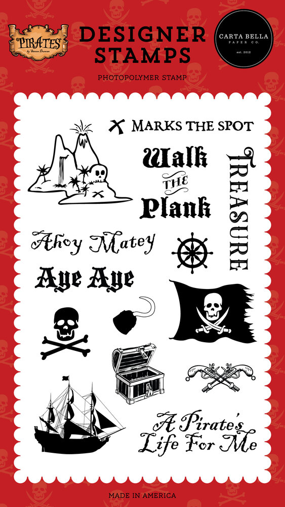 Carta Bella Walk The Plank Stamps (CBPT318040) (OUTLET) Carta Bella Walk The Plank Stamps (CBPT318040) (OUTLET)