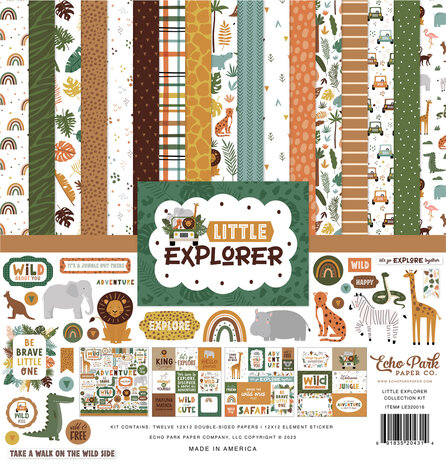 Echo Park Little Explorer 12x12 Inch Collection Kit (LE320016) (DISCONTINUED) Echo Park Little Explorer 12x12 Inch Collection Kit (LE320016) (DISCONTINUED)