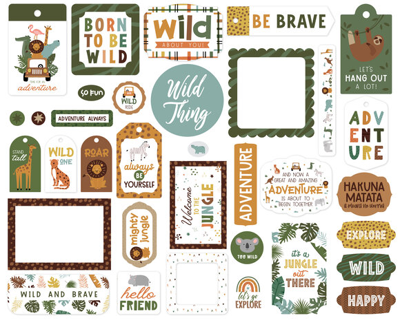 Echo Park Little Explorer Frames & Tags (LE320025) (OUTLET)