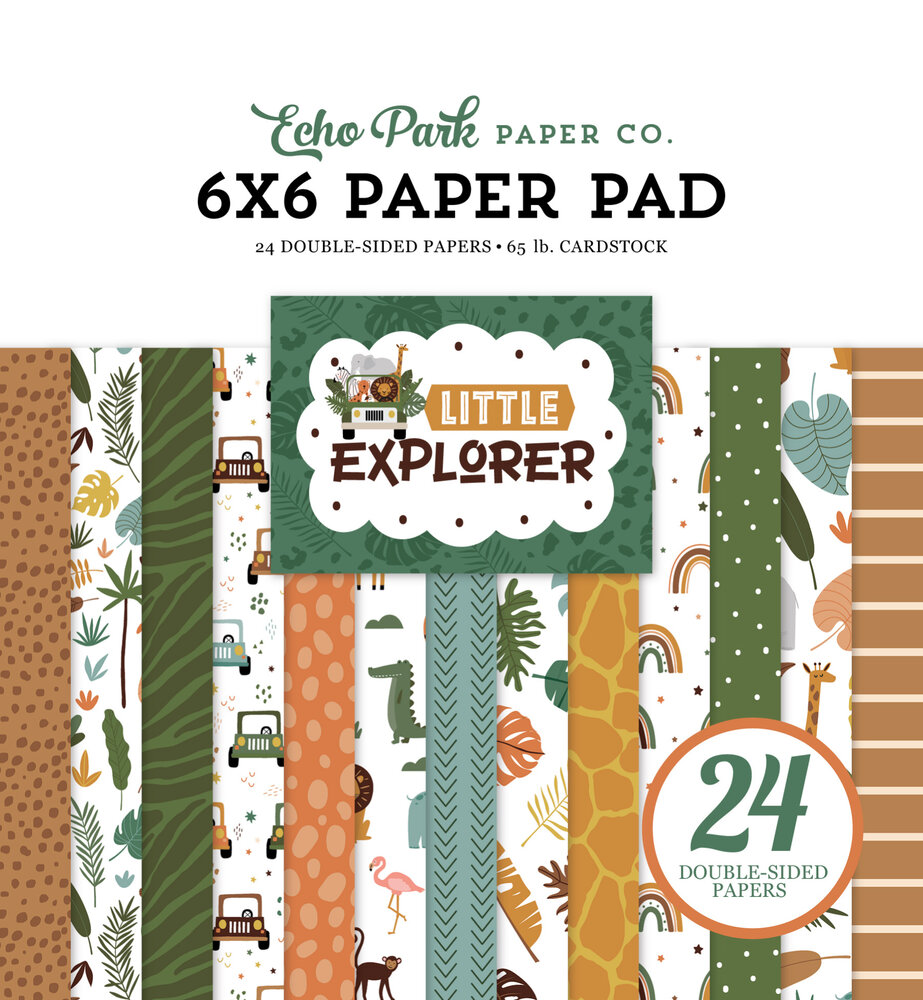 Echo Park Little Explorer 6x6 Inch Paper Pad (LE320023) (DISCONTINUED) Echo Park Little Explorer 6x6 Inch Paper Pad (LE320023) (DISCONTINUED)