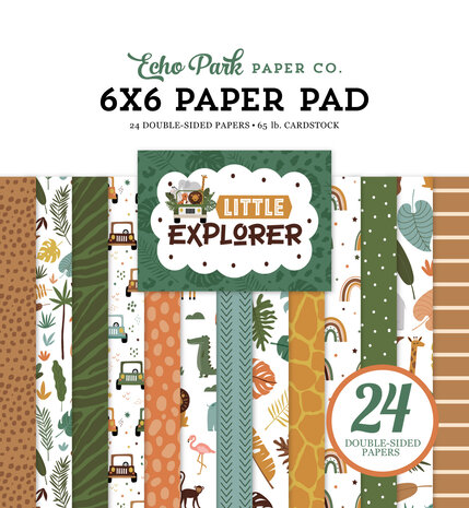 Echo Park Little Explorer 6x6 Inch Paper Pad (LE320023) (DISCONTINUED) Echo Park Little Explorer 6x6 Inch Paper Pad (LE320023) (DISCONTINUED)