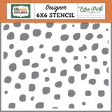 Echo Park Wild Animal Spots Stencil (LE320033) (OUTLET)