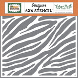 Echo Park Zebra Stripes Stencil (LE320035) (DISCONTINUED)