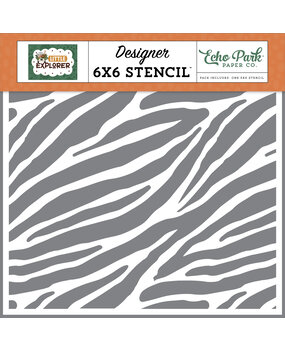 Echo Park Zebra Stripes Stencil (LE320035) (OUTLET)