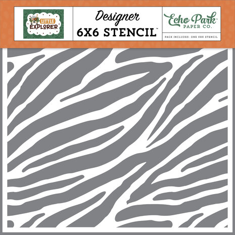 Echo Park Zebra Stripes Stencil (LE320035) (OUTLET)
