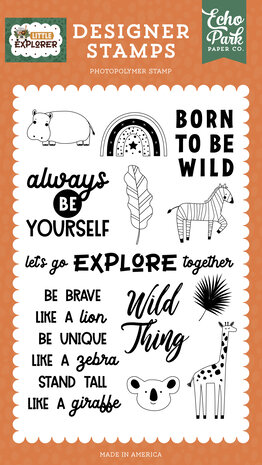 Echo Park Let's Go Explore Together Stamps (LE320042) (DISCONTINUED) Echo Park Let's Go Explore Together Stamps (LE320042) (DISCONTINUED)