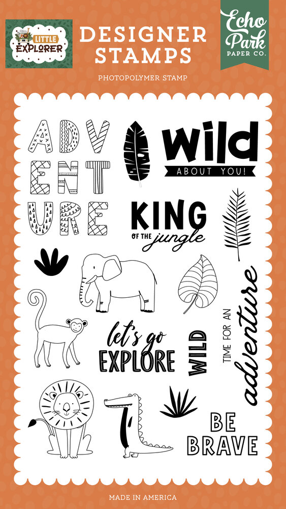 Echo Park Wild About You Stamps (LE320043) (DISCONTINUED) Echo Park Wild About You Stamps (LE320043) (DISCONTINUED)