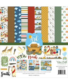 Echo Park Bible Stories: Noah's Ark 12x12 Inch Collection Kit (BSN315016) (DISCONTINUED)