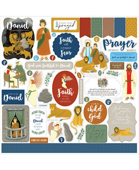 Echo Park Bible Stories: Daniel And The Lion's Den Element Sticker (BSD315014) (DISCONTINUED)