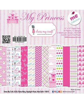 Dress My Craft My Princess 12x12 Inch Paper Pad (DMCPM1134) (OUTLET)