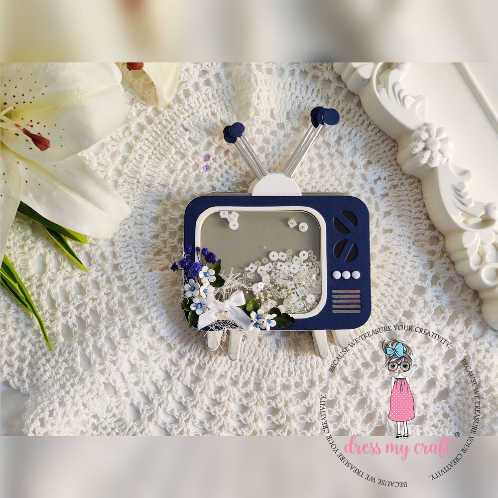Dress My Craft Cutting Die Basic Designer Big Screen TV (DMCD6050) (OUTLET)