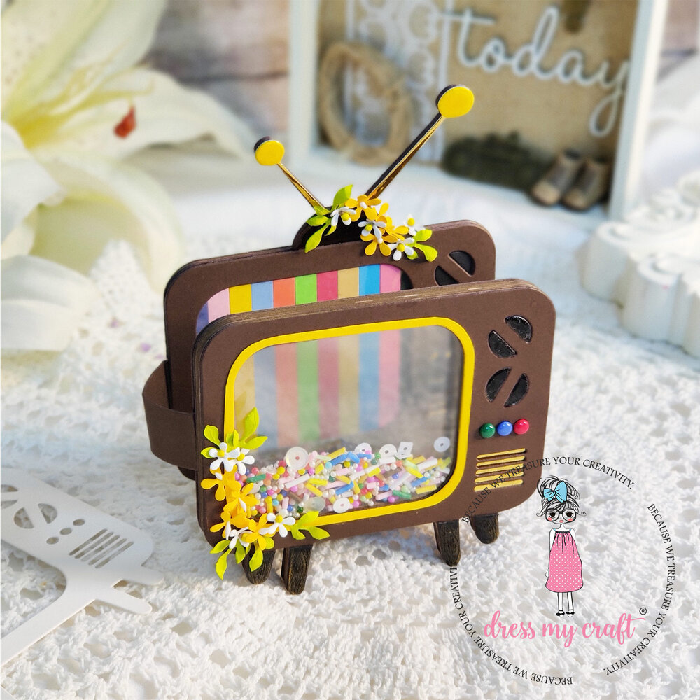 Dress My Craft Cutting Die Basic Designer Big Screen TV (DMCD6050) (OUTLET)
