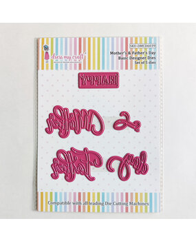 Dress My Craft Cutting Die Basic Designer Mother's & Father's Day (DMCD6039) (OUTLET)