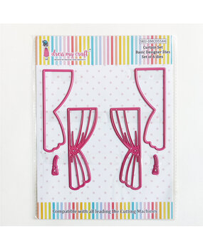 Dress My Craft Cutting Die Basic Designer Curtain Set (DMCD5544) (OUTLET)