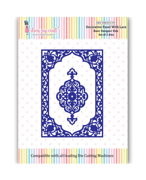 Dress My Craft Cutting Die Basic Designer Decorative Panel With Lace (DMCD5159) (OUTLET) Dress My Craft Cutting Die Basic Designer Decorative Panel With Lace (DMCD5159) (OUTLET)