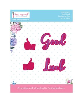 Dress My Craft Cutting Die Sentiment Good Luck (DMCD2651) (OUTLET) Dress My Craft Cutting Die Sentiment Good Luck (DMCD2651) (OUTLET)