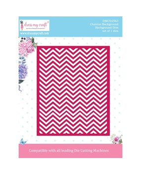 Dress My Craft Cutting Die Background Chevron Background (DMCD2563) (OUTLET) Dress My Craft Cutting Die Background Chevron Background (DMCD2563) (OUTLET)