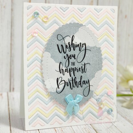 Dress My Craft Cutting Die Background Chevron Background (DMCD2563) (OUTLET) Dress My Craft Cutting Die Background Chevron Background (DMCD2563) (OUTLET)