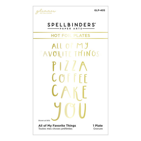 Spellbinders All of My Favorite Things Glimmer Hot Foil Plate (GLP-405) (OUTLET) Spellbinders All of My Favorite Things Glimmer Hot Foil Plate (GLP-405) (OUTLET)